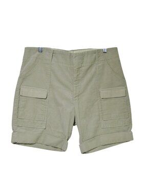 VTG  Mens 70s CORDUROY Cargo Shorts Utility Hiking Retro Beige Dad Talon Zip M